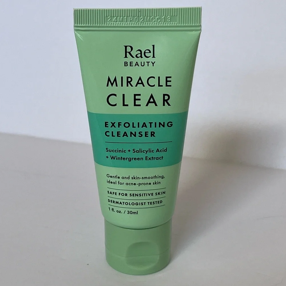 NEW Rael Beauty Miracle Clear Exfoliating Cleanser | Travel Size 30ml